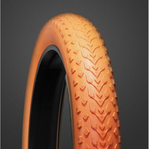 The Mission Command takes racing and trail riding to the next level. With the newly updated continuous center tread knobs, it’s now the definition of a fast rolling, excellent control fat bike tire. This new pattern offers an extremely smooth ride with plenty of grip to spare. It’s innovative design makes it the fastest rolling Fat Bike tire in the world and the number one choice for OEM applications.

Features

Usage: 4 Season, Competition, Endurance MTB, All Mountain, Recreation, Commute/e-bike
Size: 20 x 4.0
ETRTO: 102-406
Compound: Multiple Purpose Compound
TPI: 120
Bead: Folding Bead
Tubeless Ready
Recommended Pressure: 8 - 20 PSI (0.6 - 1.4 bar)
Weight: 1250g
Colour: Orange

https://www.bikewheels.com.au/collections/fat-tyres/products/vee-rubber-tire-veetireco-tyre-mission-command-fat-20-x-4-0-folding-120tpi-orange-b32113