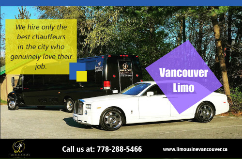 We’ve delivered Vancouver Limo service for years AT https://www.limousinevancouver.ca
Find us on Google Map : https://goo.gl/maps/vvpZhDp6BLs
Deals in ...
limo service coquitlam
limo service Richmond
ancouver limousine service
affordable limousine service
best limousine service Vancouver

The next time you need to take a trip somewhere, you should definitely consider the option of hiring a Vancouver Limo. As opposed to what many people may say, limo service is not only restricted to the rich. In fact, anyone can avail of limo service without having to think twice of it being too costly. All you need to do is make reservations with any limo rental company and they will do the needful for you.

ADDRESS- 741 W. 57th Ave #7 Vancouver BC V6P 1S2 Canada
City: Vancouver, State: BC, Zip/Postal Code: V6P 1S2
Business Primary Phone Number: (778) 288-5466
Primary Email Address : info@fabulouslimousines.ca

Social : 
http://www.interesante.com/coquitlamlimo
https://followus.com/Coquitlamlimo
https://kinja.com/coquitlamlimo
http://uid.me/coquitlam_limo