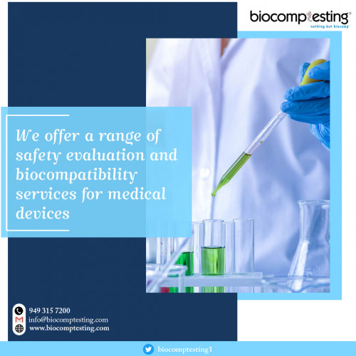 Biocomptesting provides biocompatibility testing for various types of medical devices to help manufacturers meet regulatory compliance and achieve global acceptance. Contact us now for more information.
http://www.biocomptesting.com/industries/