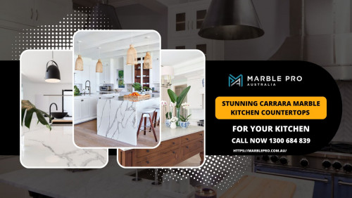 Are you looking for a new way to revamp your kitchen décor? You can think of installing stunning Carrara marble kitchen countertops in your kitchen. Given the white lucrative outlook and lush pattern, Carrara is one of the most preferable Italian marbles for home décor. And we at Marble Pro can be your ideal partner in this. All our stonemasons are professional in their roles and know the best way to help you find the right stone for your interior décor. Want more info? Check out: https://marblepro.com.au/.