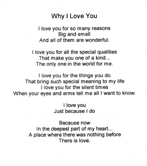 Why I love you sayings