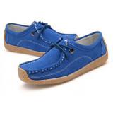 Women-Blue-Leather-Snail-Scrub-Flat-Shoes-hDWhBy8RlH-800x800