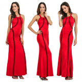 Women-Body-Tight-Geometric-Stitching-Sexy-Red-Color-Party-Dress-WC-80RD