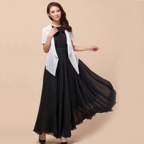 Women-Fashion-Black-Color-Beach-Bohemian-Elegant-Chiffon-Maxi-Dress-WC-43BK.jpg