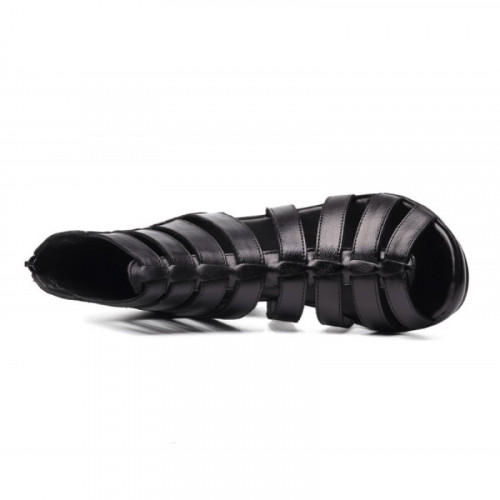 Women Fashion Black Color Fish Mouth Leather Shoes i0d473rLiE 800x800