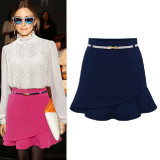 Women-Fashion-Irregular-Pink-Color-Mini-Skirt-WC-23BL