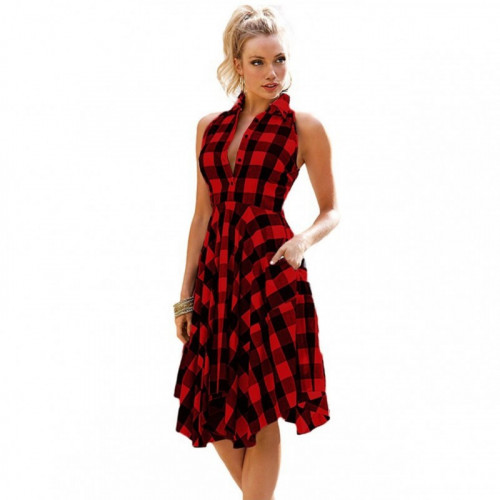 Women-Fashion-Red-plaid-sleeveless-irregular-Thin-Coat-Mini-Dress-WC-67RD.jpg