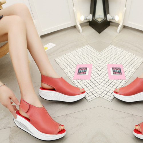 Women Light Weight Red High Heel Leather Sandals SCoPeWd6sO 800x800