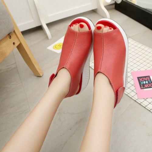 Women Light Weight Red High Heel Leather Sandals kbuDYmAR6J 800x800