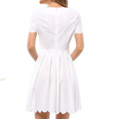 Womens-Fashion-V-Neck-white-Color-Short-Sleeve-Pleated-Petals-Wave-Skirt-WC-28Wt.jpg