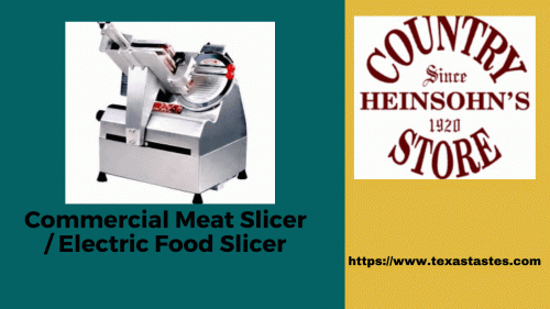 Heinsohn's Country Store has different kinds of meat slicers available to be purchased with one year guarantee on all items. Meat Slicers are exceptionally useful to cut excessive volumes of meat or food in an expert kitchen.