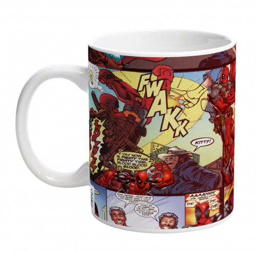 deadpool comic cup back