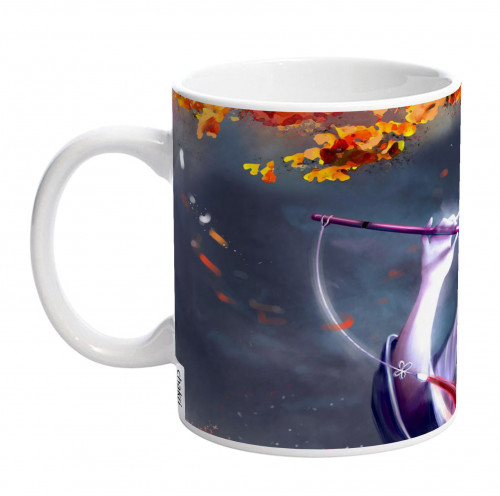 flute painting cup back