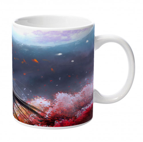 flute painting cup front