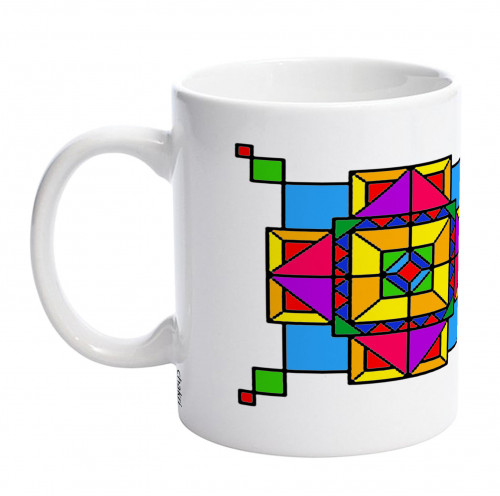 geometric shapes cup back