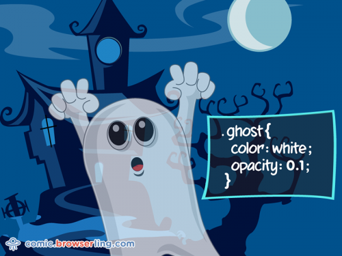 Ghost codes. Призрак для html.