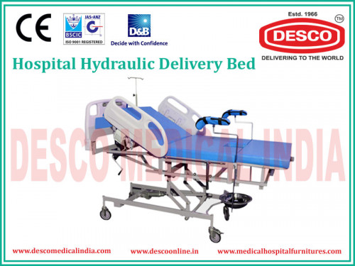 From the category of medical delivery beds, Medical Hospital Furniture is showcasing his best products named is hydraulic delivery bed. The given delivery bed is multifunctional and made up with rectangular and square tube. The big advantage of hydraulic delivery bed is that you can adjust it height according to your requirement through hydraulic pump. We exporting our hospital furniture in more than 90 countries on stipulated time and you can purchase from us at best prices. 
For more info, call us on: 9810867957 | Email us on: rohit@descoinstruments.com 
Visit us on: http://www.medicalhospitalfurnitures.com/Product/hydraulic-delivery-bed-manufacturers/hydraulic-delivery-bed/34