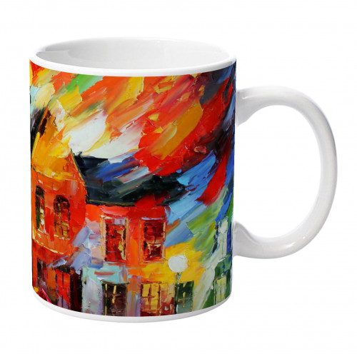 modern art cup front