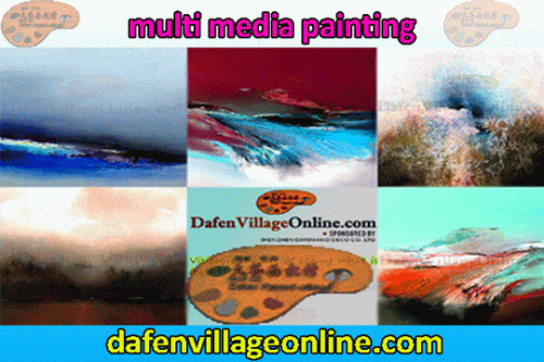 multi media painting