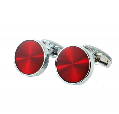 This Red Stainless Steel Round Cufflinks For Men and boys will make a standout style. http://bit.ly/2wSefhG